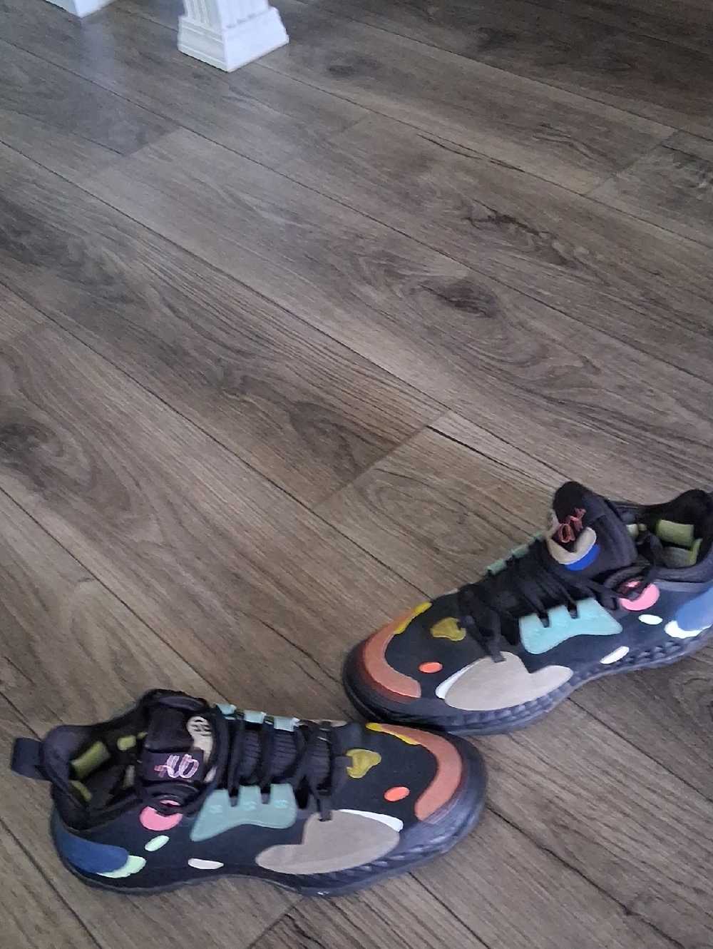 adidas Men’s Black Multicolor Athletic Sneakers